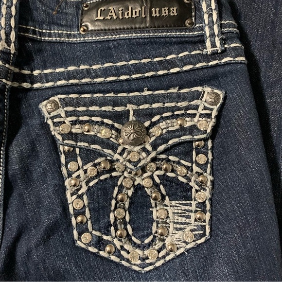 L.A. Idol USA size 7 capri jeans - Picture 3 of 5